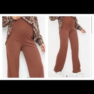 Ribbed maternity pants